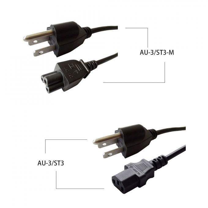 American 2 Prong Ac Power Cord Ul Approval Retractable For Home Appliance 2