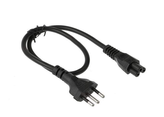 10a 250v Computer Monitor Power Cord , 3 Pin Ac Power Cord Customized 0