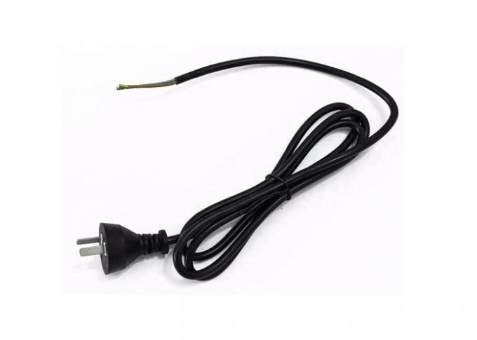 Argentina Retractable Ac Power Supply Cord Black Color With 2 Pin Plug 2