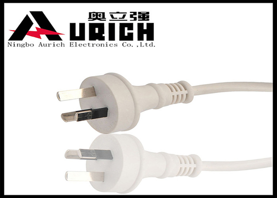 China Australian 3 Prong Plug Grounded TV Power Cord SAA Certification PVC Jacket supplier