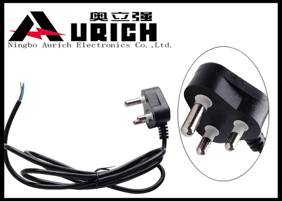 China 220V India Laptop International Power Cords , 3 Pin Computer AC Power Cable supplier