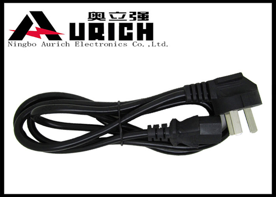 China Female Ends China Computer Monitor Power Cord , 3 Prong Power Supply Cables supplier