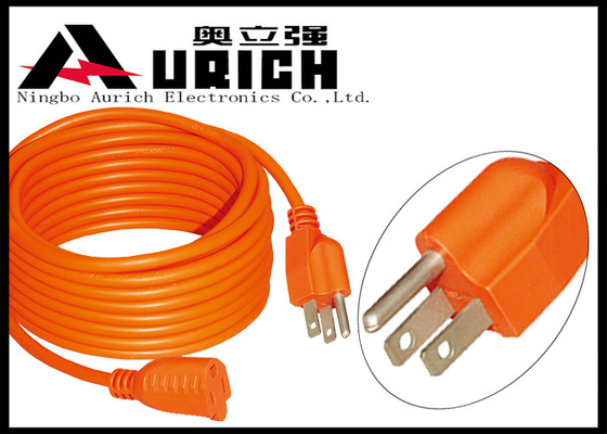 China SJT SJTW SJTOW PVC Sheathed Flexible Power Extension Cord Cable With 3 Pin Plug supplier