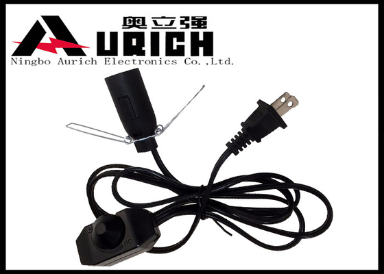 China Electrical Ul Approved Salt Lamp Power Cord With Dimmer Switch E12 Lamp Holder supplier