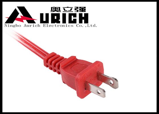 China NISPT-2 18 / 16AWG Universal Power Cord 2 Prong UL Approved For Appliance supplier