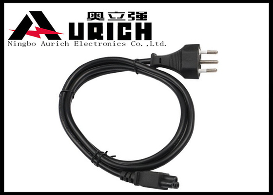 China 6ft Italy 3 Pin Plug To IEC C5 Italy Power Cord 3 Prong For TV Home Appliance supplier
