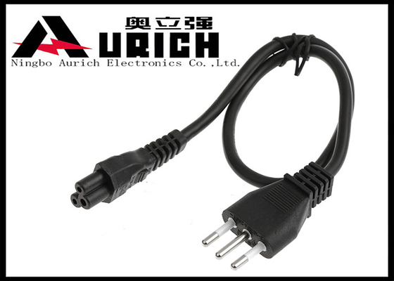 China Standard IMQ Italy Power Cord With 3 Pin Male Plug To IEC C5 Female Connector supplier