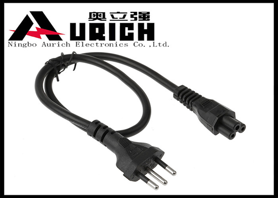 China 3 Pin Plug To IEC C5 Brazil Power Cord For Laptop With InMetro Certification supplier