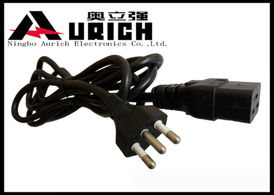 China Inmetro Approval Brazil Power Cord With IEC C19 3 Pin Plug OEM Manufacture supplier
