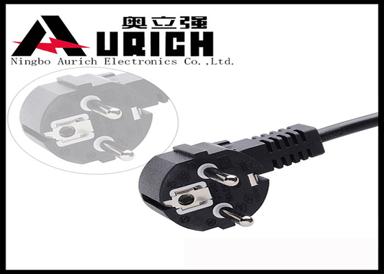 China AC Plug Electrical European Power Cord , Computer / Monitor / Laptop Power Cord supplier
