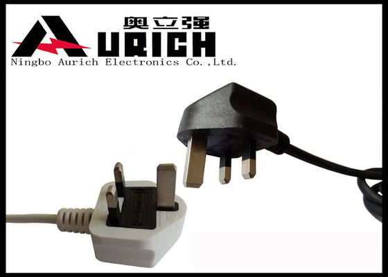 China UK Approval 3 Prong Computer Power Cord  , British Power Cable BS 1363 Standard supplier