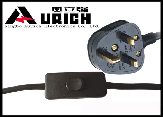 China 3 Pin Assembled Plug UK Power Lead With Fuse Saso Certificate 13A 250V supplier