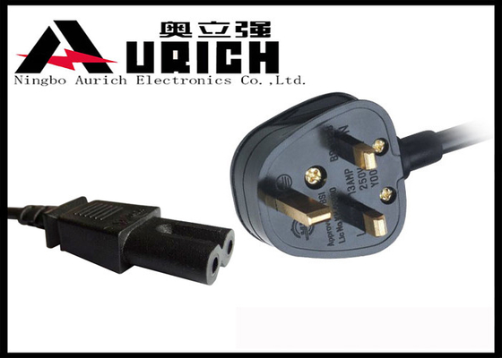 China BS Approval Y006 Detachable Power Cord , British Power Cord 250V 2 / 3 Conductor supplier