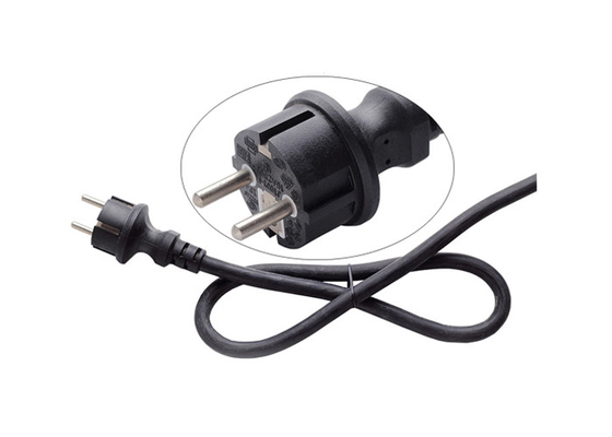 China Standard European Power Cord 3 Pin 16a , Pvc Material Outdoor Extension Line supplier