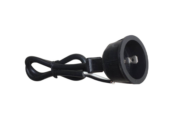 China Retractable Pvc Material Ul Power Cord Length 1m Black Color With 2 Pin Plug supplier
