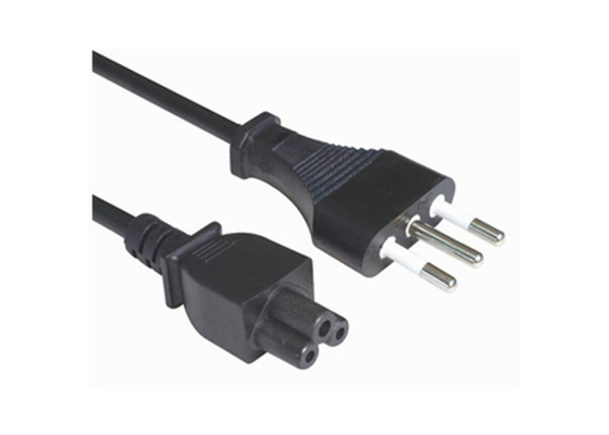 China 10a 250v Pvc Three Prong Ac Power Cord Ydl-10 / St3-m For Home Appliance supplier