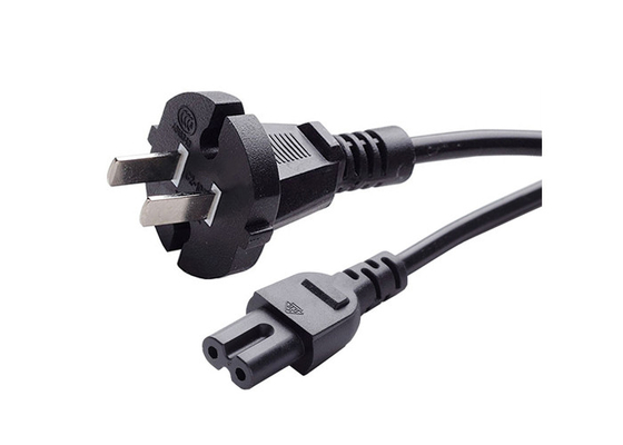 China 250 Volt China Power Cord Black Color , Ccc 2 Prong Power Extension Cord supplier