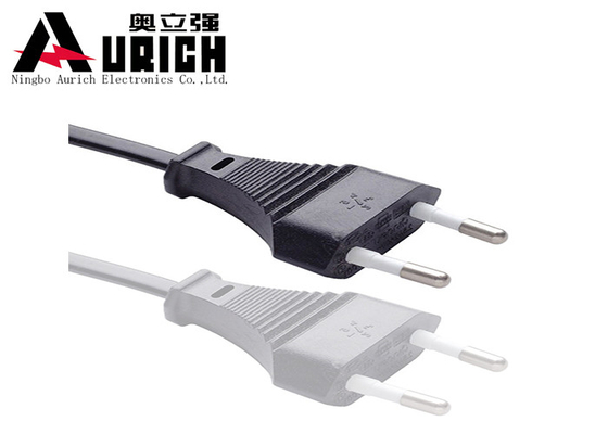 China 2 Pin European Ac Power Cord 2.5a 250v Pvc Material With Ce Rohs Approval supplier