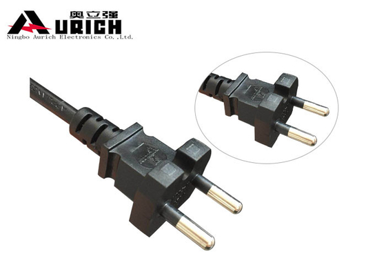 China KC Approval 2 Prong Korea Power Cord , Two Pin AC Power Cable 250V supplier