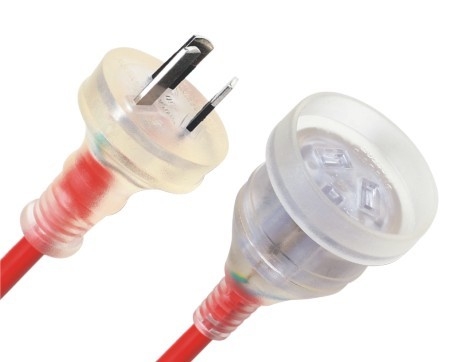 China 3 Prong Plug 10A Saa Power Cord Customized Length With 250V Voltage supplier