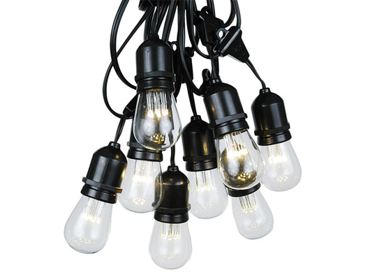 China 48FT Outdoor Light String Set E26 E27 S14 Edison Bulb Low Voltage IP65 supplier