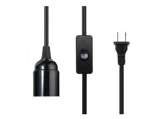 China PVC Jacket UL Power Cord / Two Plug In Power Cord 303 Switch Salt Lamp Electrical Cord supplier