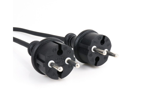 China Euro Type Two Prong AC French Power Cable 250V 10A For Electric Machines supplier
