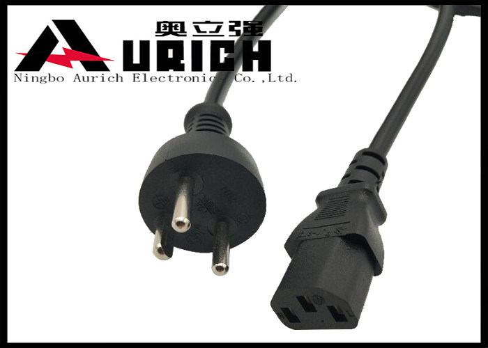 Custom Denmark Plug PC Power Cord 3 Pin with DENMKO Approval 10Amp 250V