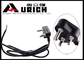 220V India Laptop International Power Cords , 3 Pin Computer AC Power Cable supplier