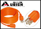 SJT SJTW SJTOW PVC Sheathed Flexible Power Extension Cord Cable With 3 Pin Plug supplier