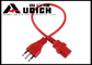 Professional Italy Power Cord With C13 Plug Three Prong IMQ Approved Red Color supplier