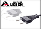 2 Pin AC Plug European Power Cord , PVC Insulation European Extension Cable supplier