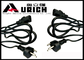Replacement Denmark Computer Monitor Power Cord 3 Round Pin Low Profile supplier