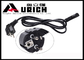 2 Round Pin European Ac Power Cord , Black Electrical EU Power Cable supplier