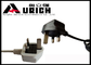 UK Approval 3 Prong Computer Power Cord  , British Power Cable BS 1363 Standard supplier