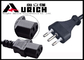 1.2m Black Italy Computer Monitor Power Cord With IEC 320 C13 Imq Approved supplier