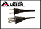 UL Certification NEMA 5-15p Us Power Cable For TV / Electric Range / Percolator supplier