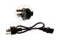 Australia Standard Saa 3 Prong Power Extension Cord Black Colour With Oem Service supplier