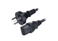 Customized Ac Australian Power Lead , Saa Approved Three Prong Power Cable supplier