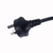 Customized Ac Australian Power Lead , Saa Approved Three Prong Power Cable supplier