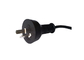 Argentina Retractable Ac Power Supply Cord Black Color With 2 Pin Plug supplier