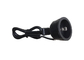 Retractable Pvc Material Ul Power Cord Length 1m Black Color With 2 Pin Plug supplier