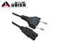 Custom Ac European Power Cord 2 Pin Plug , 2.5a 250v Eu Extension Cord supplier
