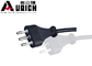 Black Pvc Electrical Three Prong Laptop Power Cord Italy Standard 10a 250v supplier