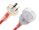 3 Prong Plug 10A Saa Power Cord Customized Length With 250V Voltage supplier