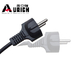 Outdoor Extension Power Cord European Plug Black Pvc Material Vde Standard supplier
