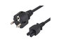 Electrical Copper AC Plug 3 Prong Power Cord For Desktop Computers European Type supplier