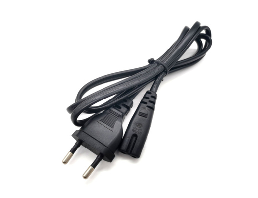 EU Laptop Charger Power Cord 2 Pin 60227 IEC41 Female End 6A 250V