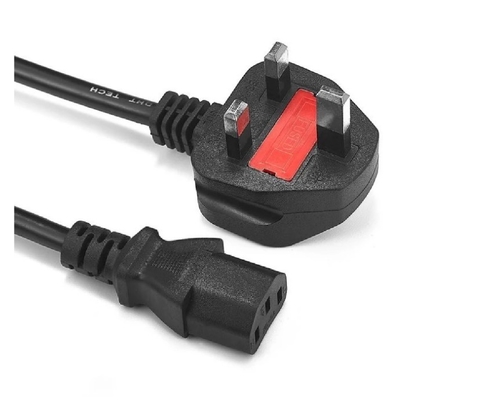 Durable ASTA 60227 IEC53 Power Cord UK Plug To C5 3 Pin Laptop Power Lead