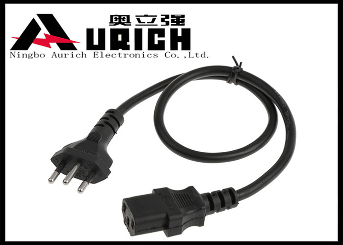 Brazil 3 Pin Printer Power Cable 15A 250V , Computer Monitor Power Cable 0